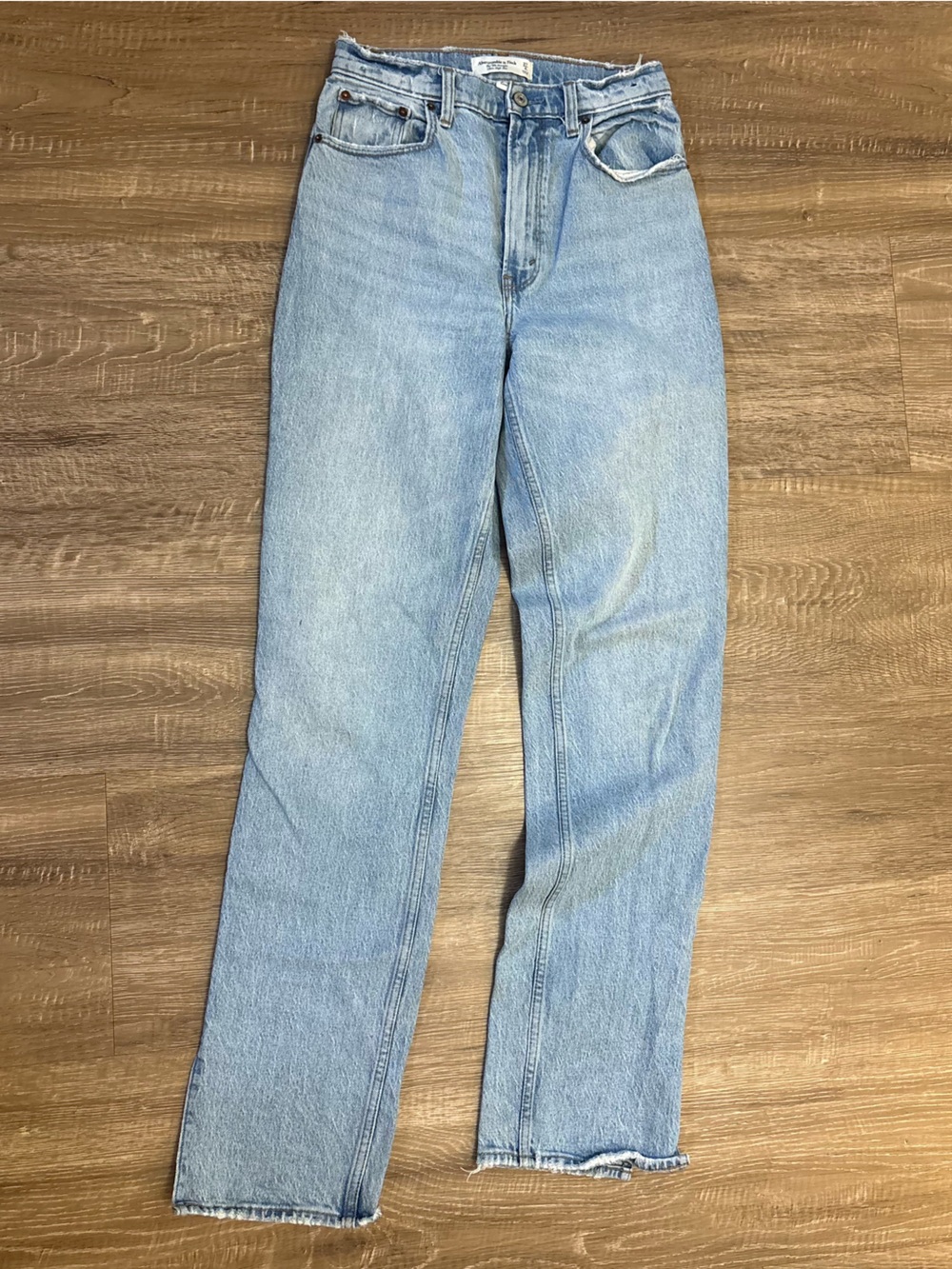 Abercrombie & Fitch Light Wash Straight Leg Jeans